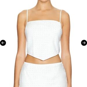 Chic White Women's Crop Top